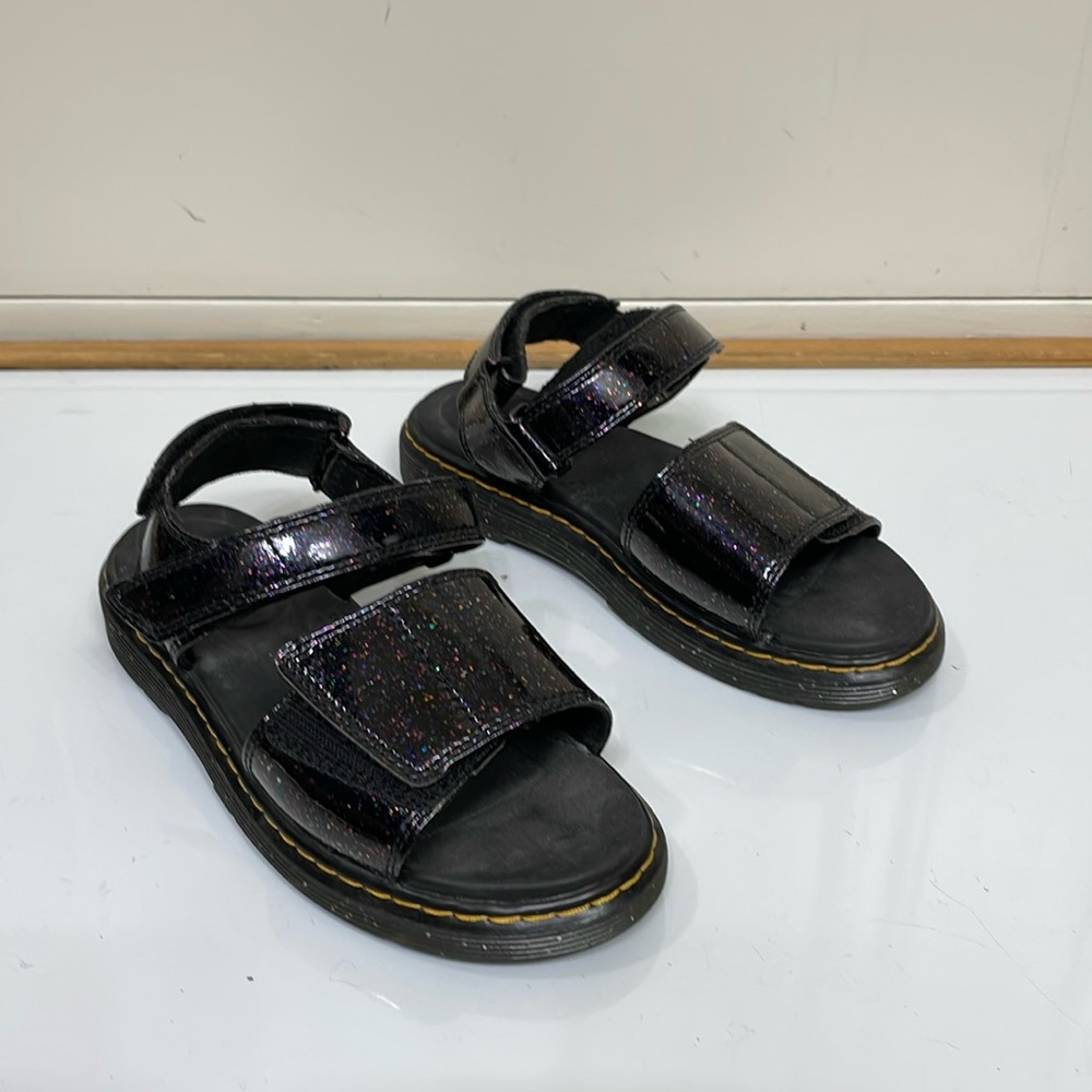 Dr‎ Martens Junior Romi Sandals Purple Cosmic Glitter SIZE 4 M